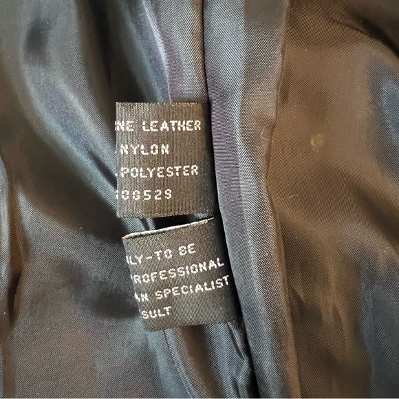 STEVE MADDEN Snakeskin Texture Genuine Leather Jacket - Picture 15 of 15